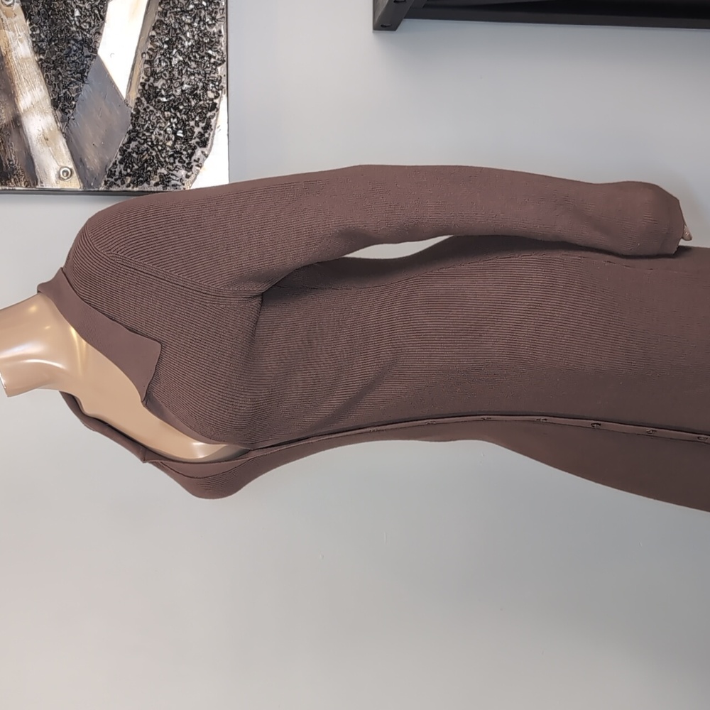 Wilfred Aritzia Cove Sweater Dress Womens Size Large Long Sleeve Collared Fall - Picture 9 of 16